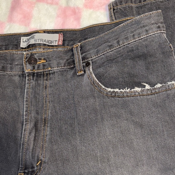 Vintage Levi’s 569 back gray denim jeans - Picture 7 of 12